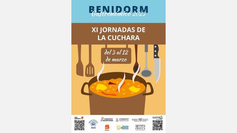Cartel XI Jornadas de la Cuchara de Benidorm